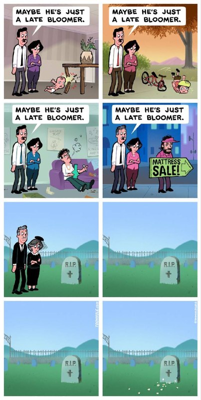 他的才能总有一天会开花的