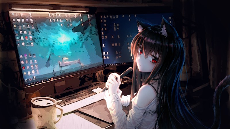 深夜寂寞不想睡 不如陪醒爷画画 / 醒爷from 猫猫窝🐱