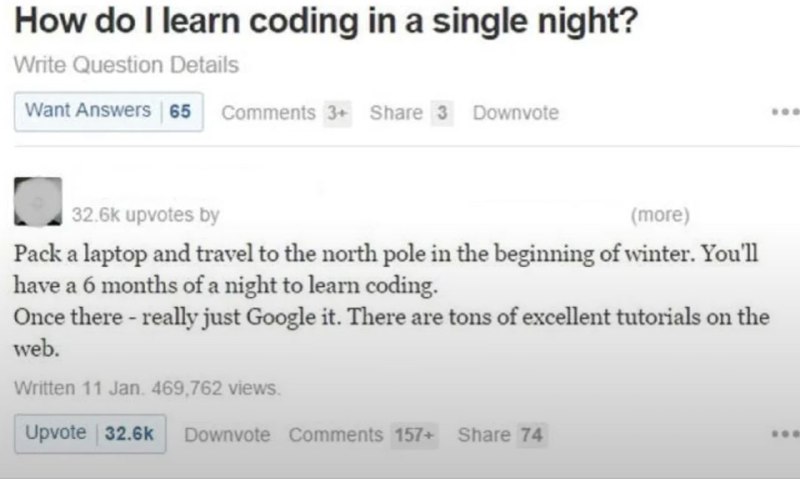 @ProgrammerHumor Learn to codefrom ProgrammerHumor