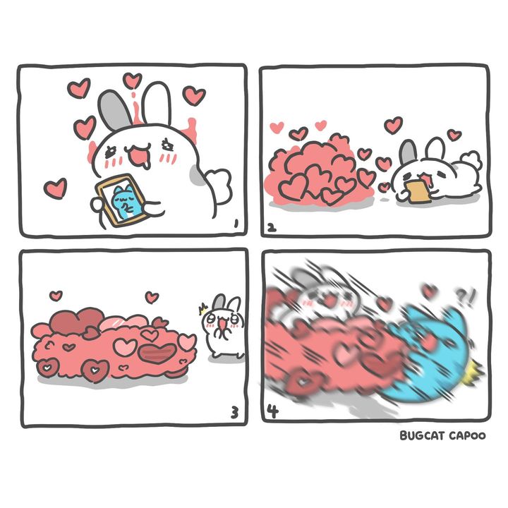 送你一整車的愛心❤️via Bugcat Capoo on Facebookfrom Capoo Subscription
