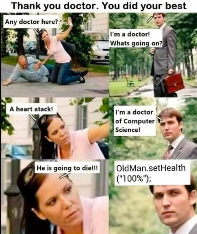 @ProgrammerHumor Doctorfrom ProgrammerHumor