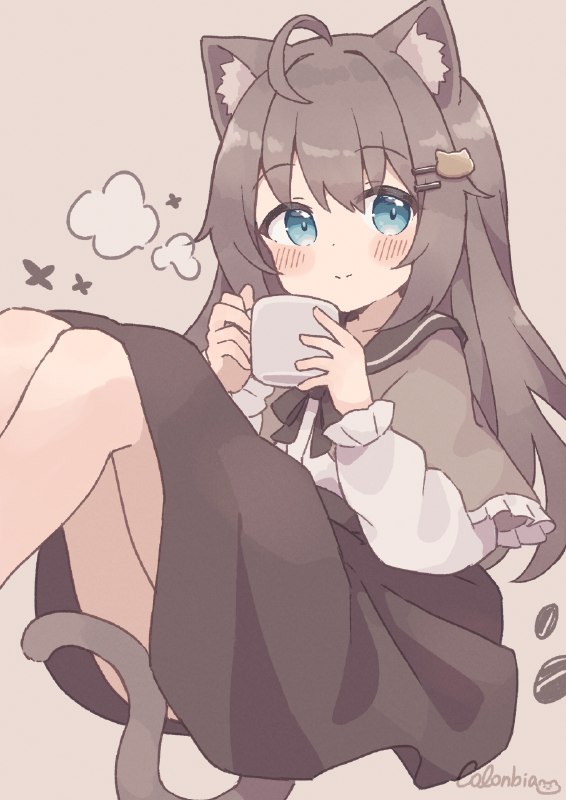 Coffee break☕️🐈 / ころんびぁfrom TG空间🐈