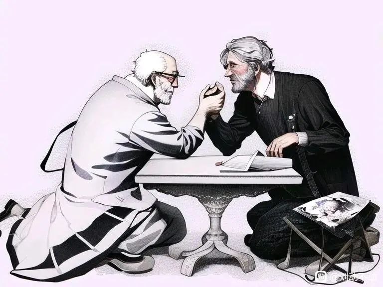 #AI怪图意外的很帅的美苏争霸via LDLD 果冻