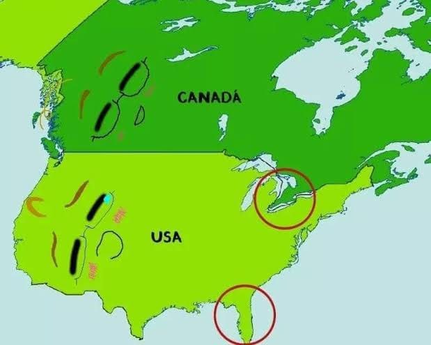 美国和加拿大的暧昧关系，哈哈哈via 喵喵 喵