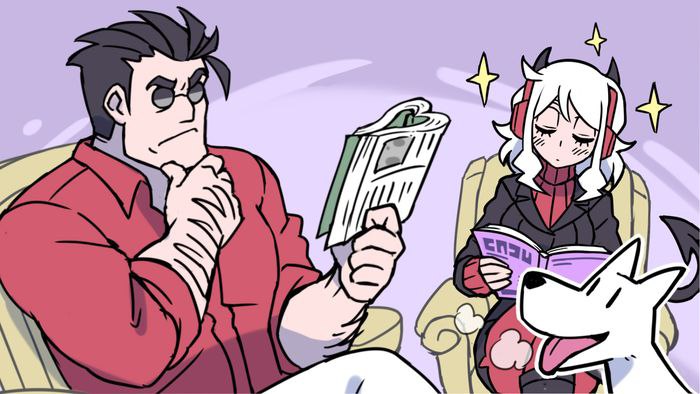 helltaker小漫画（1）在男主把地狱里一大票恶魔妹子拐回现实中过圣诞的时候，堕落天使被前上司天使长上门拜访送礼via LDLD 果冻helltaker小漫画（1）在男主把地狱里一大票恶魔妹子拐回现实中过圣诞的时候，堕落天使被前上司天使长上门拜访送礼via LDLD 果冻