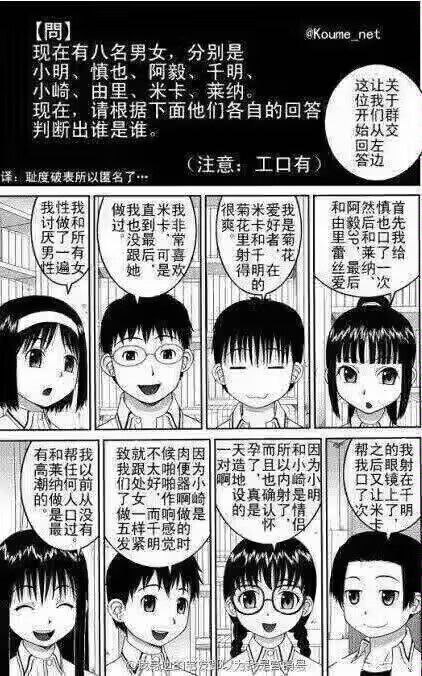 由里，小明，阿毅，米卡小崎，莱纳，千明，慎也[樺島あきら]露出変態マニュアル