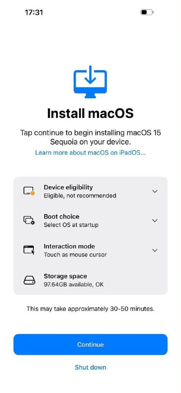 疑似iPhone安装macos内测