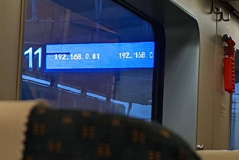 This must be a local trainvia Genie Tammy