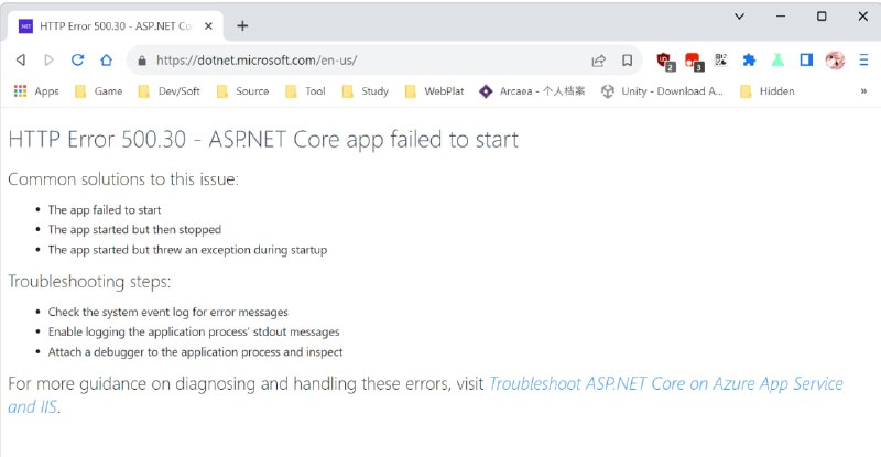 DotNet官网因为DotNet无法启动而无法打开from 「琴梨梨的瓜田」