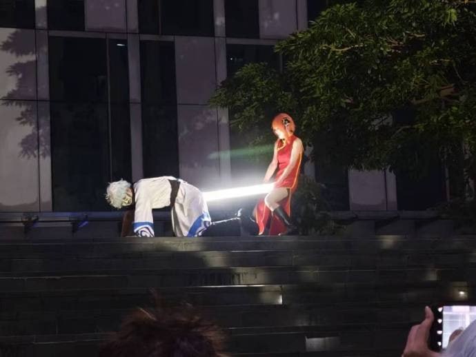 不愧是银魂cos😂from 平壤卫视不愧是银魂cos😂from 平壤卫视