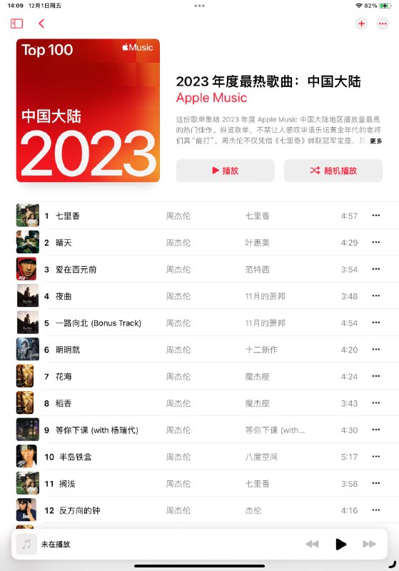 Apple Music 播放器 (x)周杰伦播放器 (√)