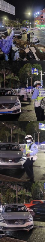 交警一脸懵逼，这条狗在开车？🤣